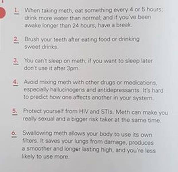 Parent rejects school's meth pamphlet explanation