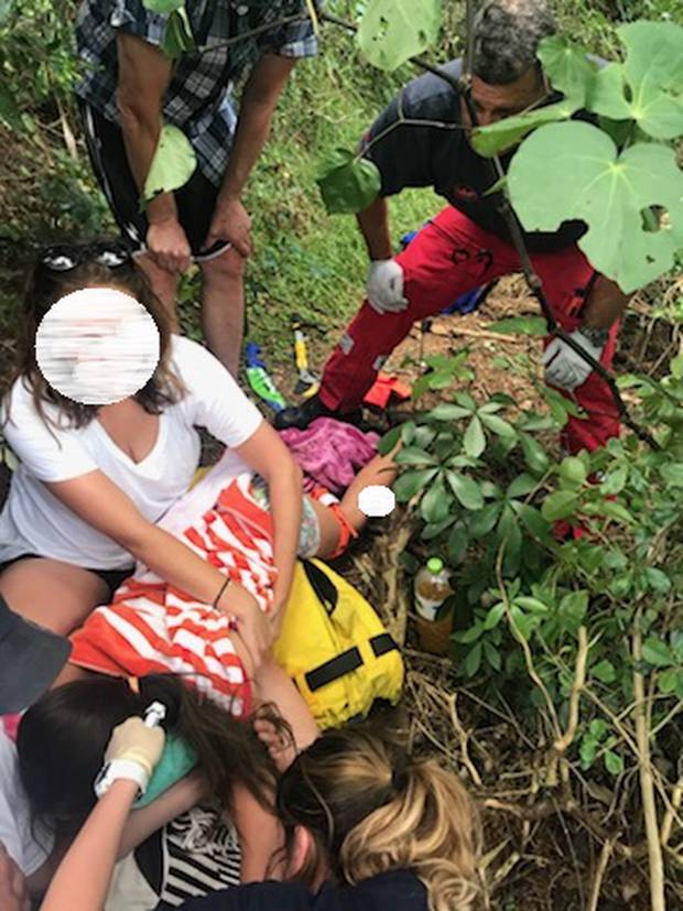 Impaled Girl Taken To Hospital With Tree In Leg