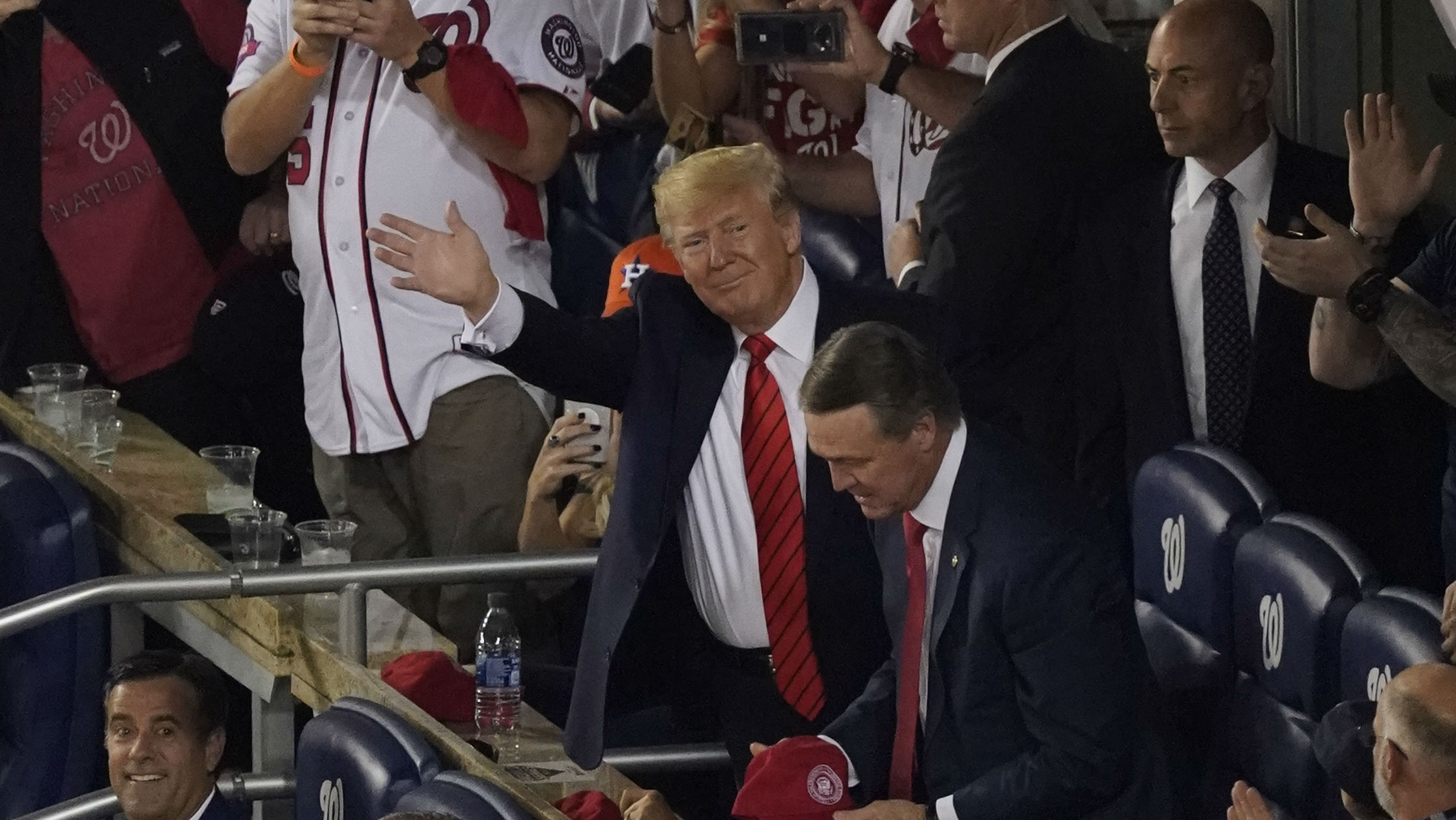 Donald Trump Met With Chants Of 'lock Him Up' At Baseball Game