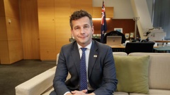 Regulation Minister and Act leader David Seymour in his Beehive office. Photo / Mark Mitchell
