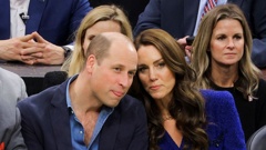 Britain's Prince William has shared a positive update on his wife Kate's cancer battle. Photo / AP