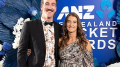 Blair and Sarah Tickner at the 2023 New Zealand Cricket Awards. Photo / Photosport