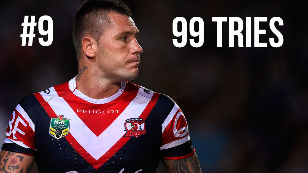Top 10 NRL Try Scorers Among Active Players