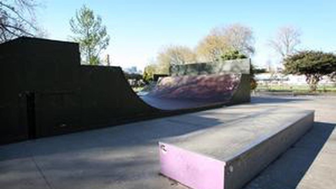 The skate park at Victoria Park.