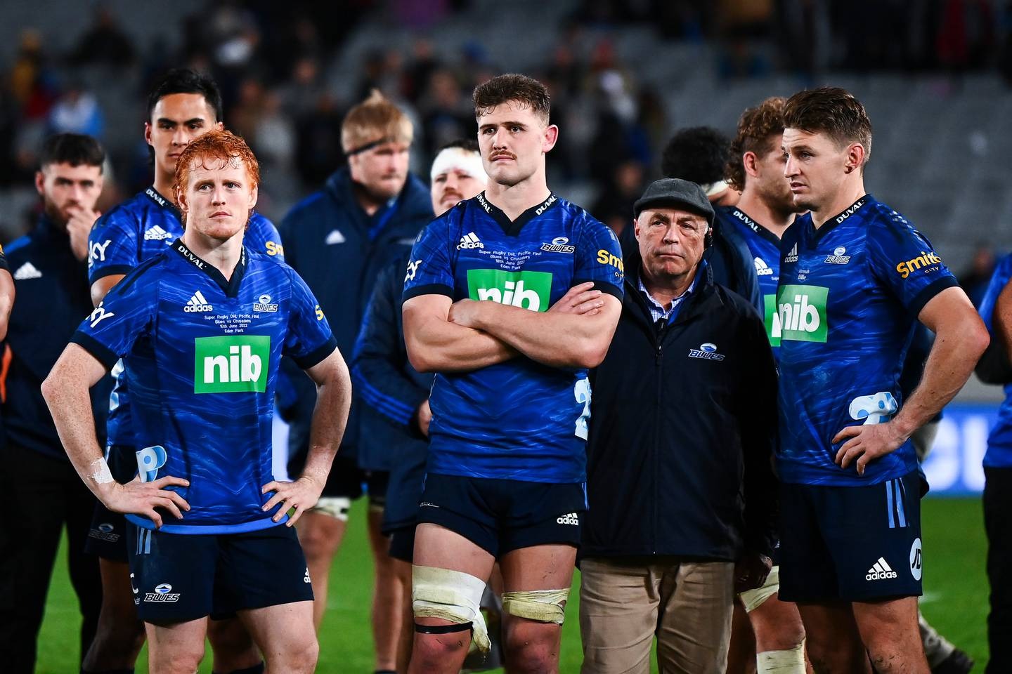 Homeless The Glaring Omission From The Blues 2024 Season   Blues Players Look On In Disappointment After The 2022 Super Rugby Pacific Final Loss Against The Crusaders At Eden Park Photosport 