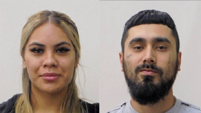 Dariush Talagi (right), 24, has a warrant to arrest for murder for the August 3 incident and Tiari Boon-Harris (left) is accused of helping him evade police. Photo / Police
