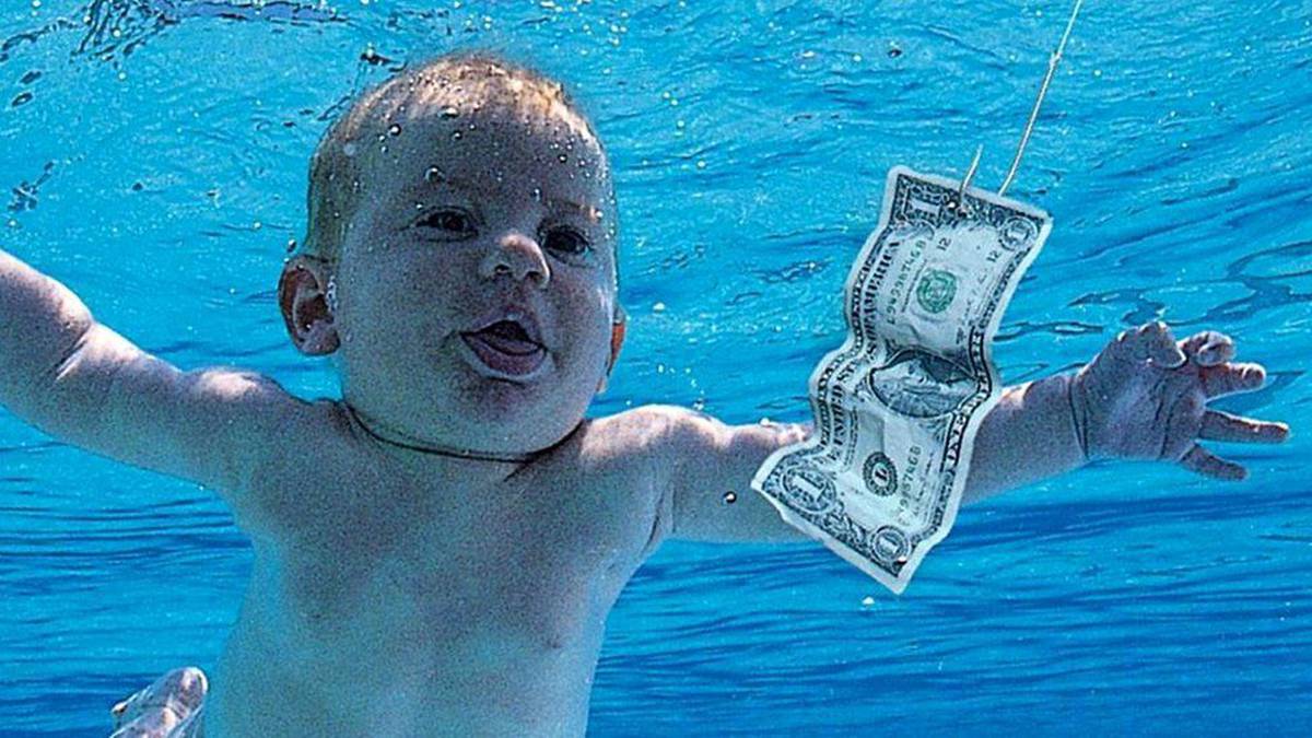 baby from nirvana nevermind cover