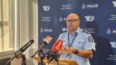 Otago Coastal Area Commander Inspector Marty Gray speaks to media about the events in Dunedin last Thursday which saw a 16-year-old boy die. Photo / Ben Tomsett
