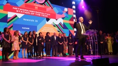 Newstalk ZB won Network/Metropolitan Station of the Year at the 2024 Radio Awards. Photo / Sylvie Whinray