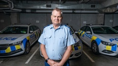 Senior Sergeant Wayne Hunter at Tauranga Police station.  Photo / Alex Cairns